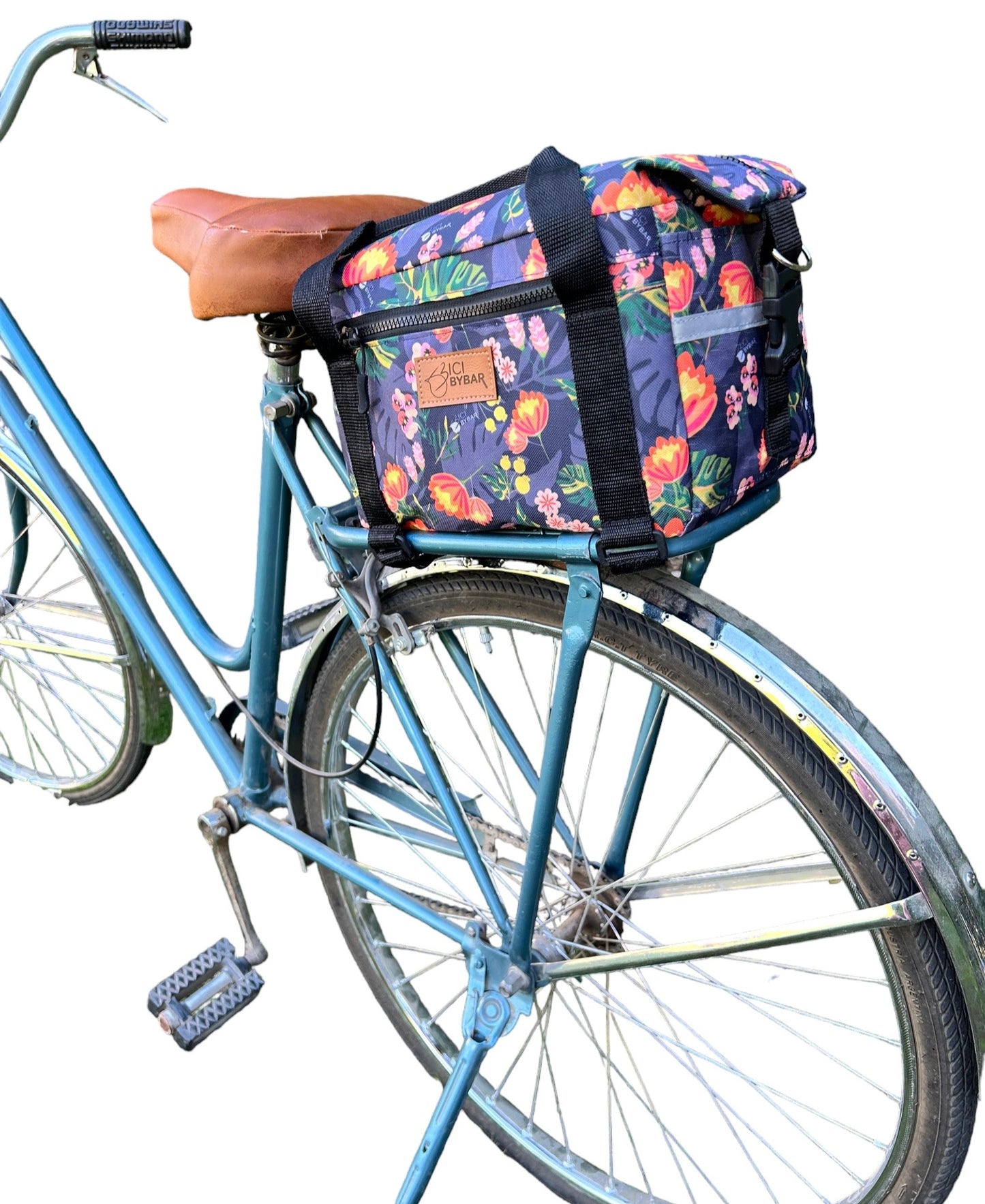 MAGUI - Floral Blue Bicycle Trunk bag