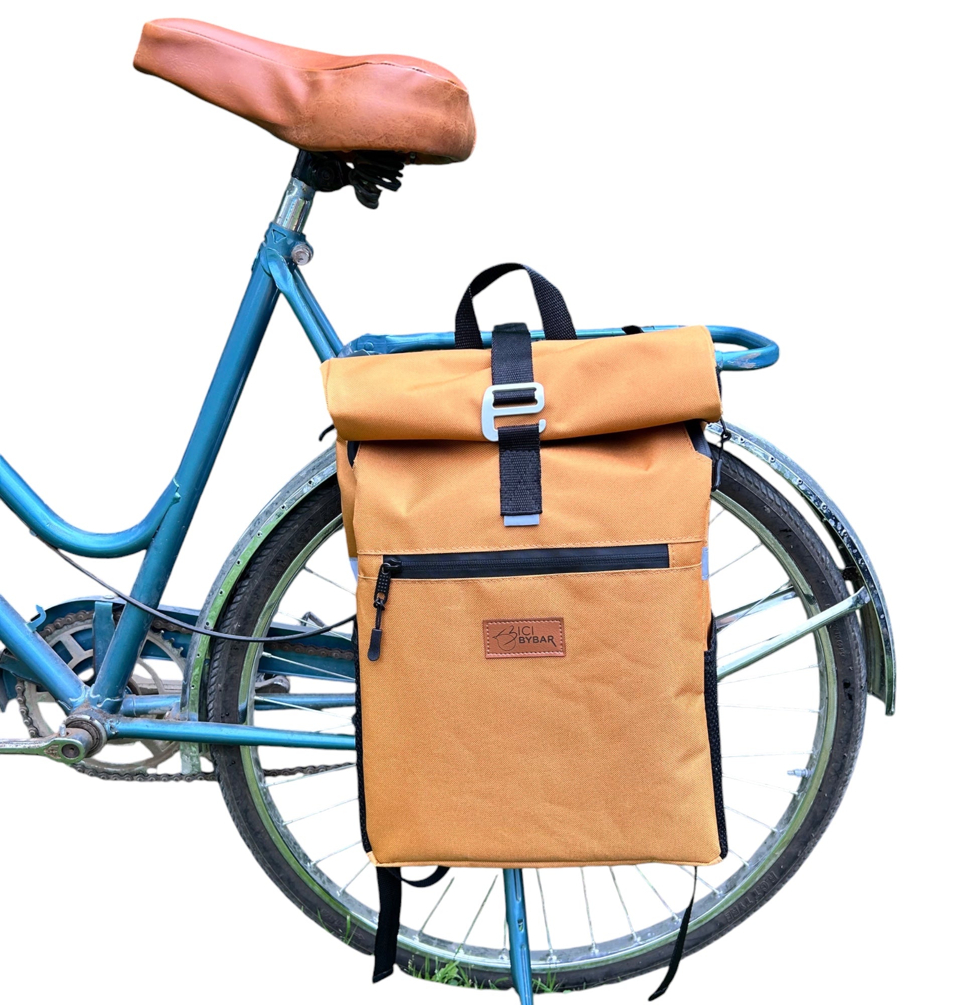 Roll Bag Retro Bike Panniers ROLL TOP Waterproof Backpack Pannier