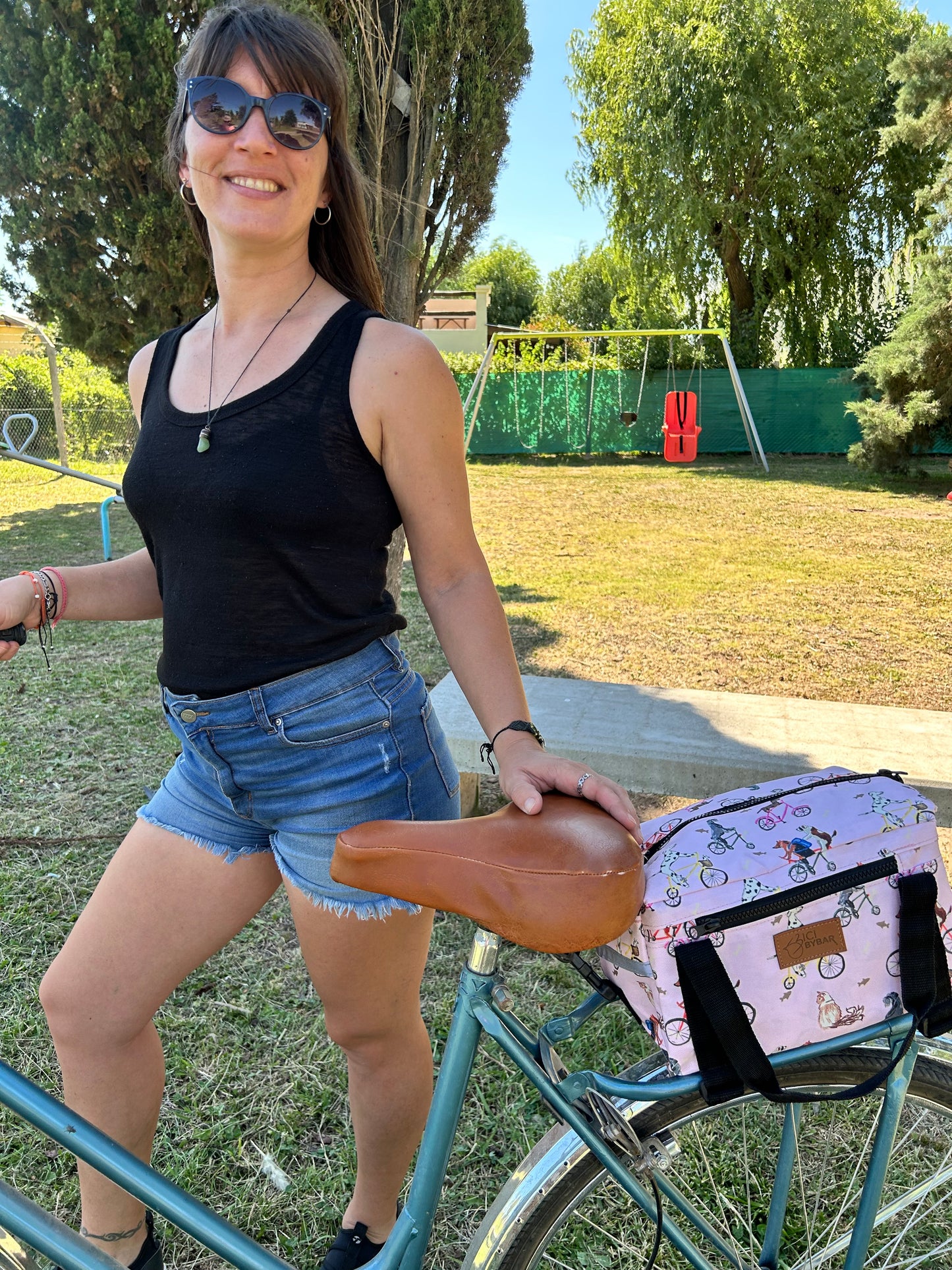 MAGUI - Pets Pink Bicycle Trunk bag