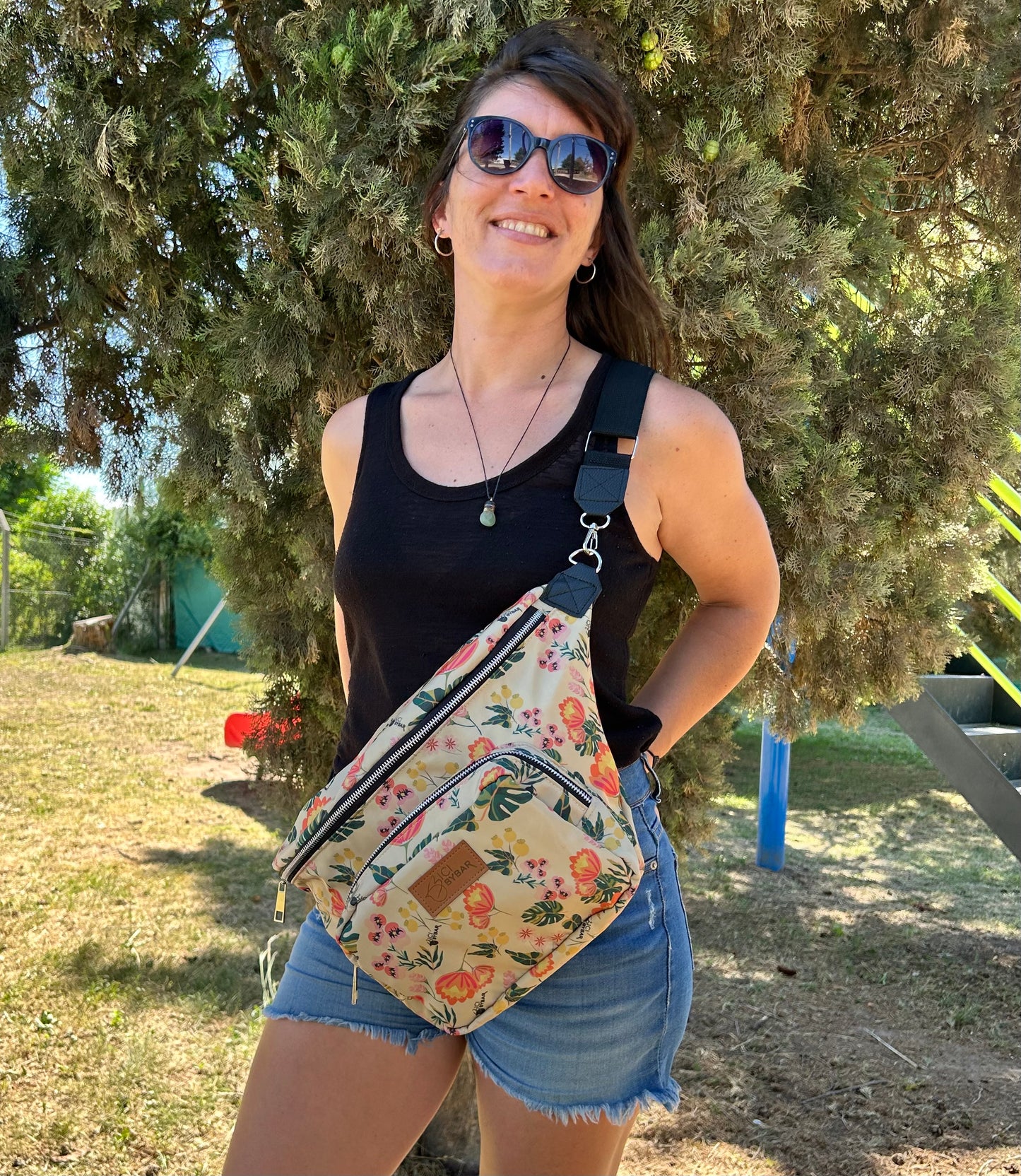 Maxi Sling Bag - Floral Yellow