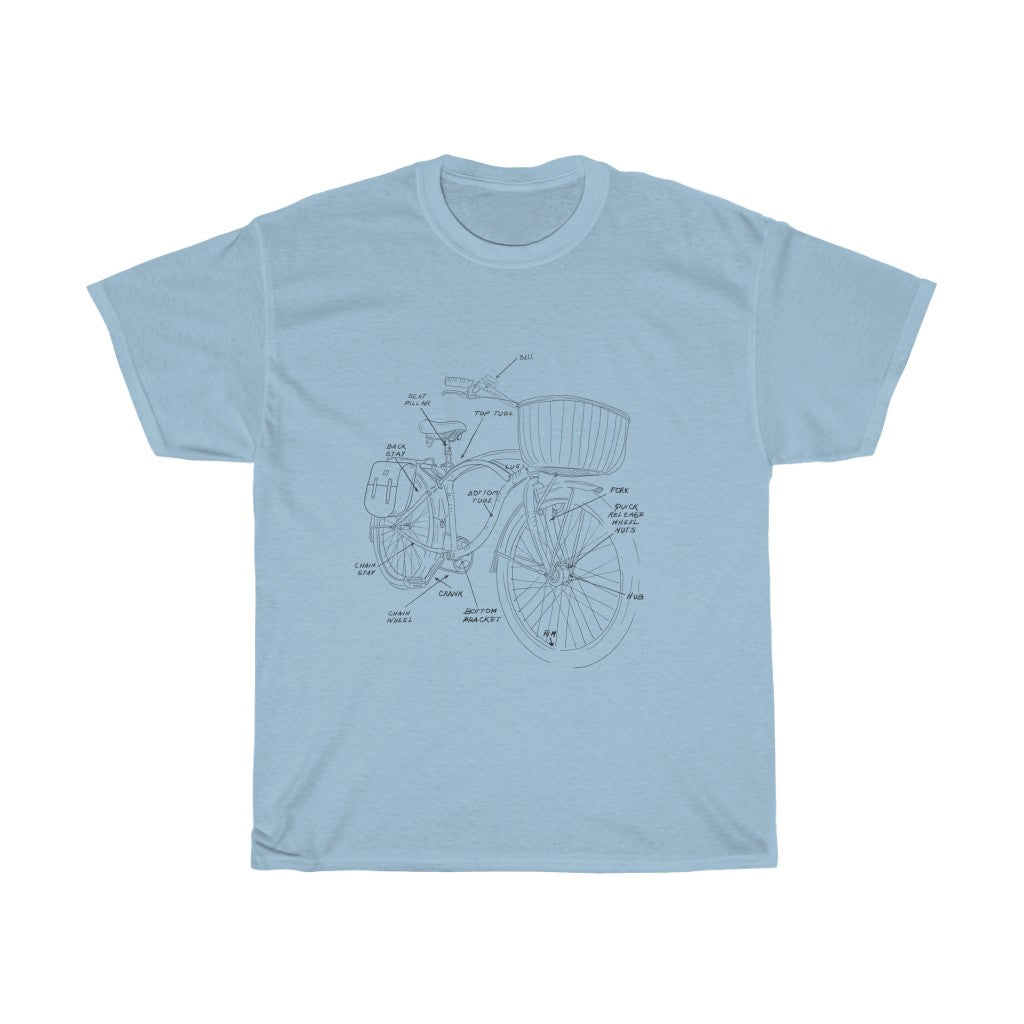 Unisex Bicycle's Anatomy tee