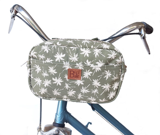BIKE PACK -  Handlebar Green Palms canvas