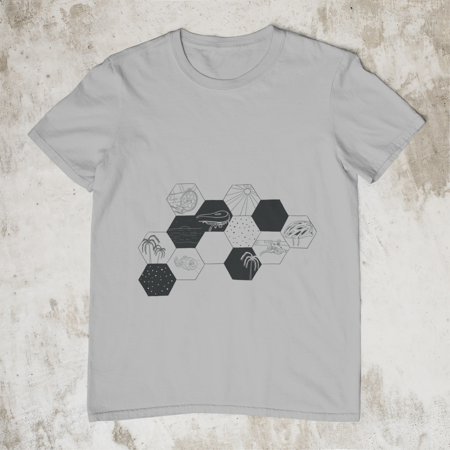 Unisex Bicycle Pentagon Tee