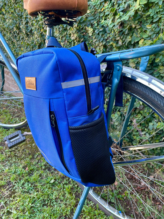 SPORT- Electric Blue Waterproof Backpack Pannier