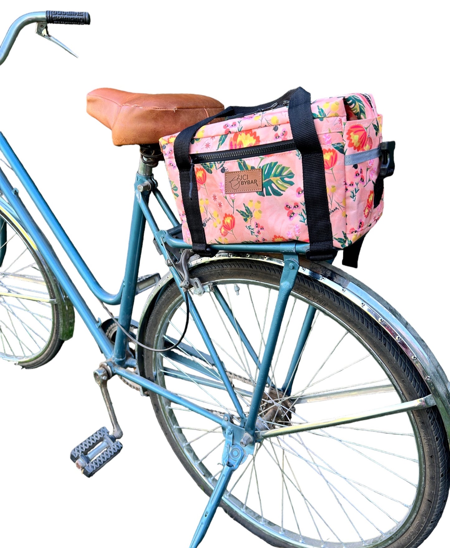 MAGUI - Floral Peach Bicycle Trunk bag