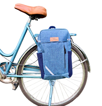 SPORT- Blue  2 Waterproof Backpack Pannier
