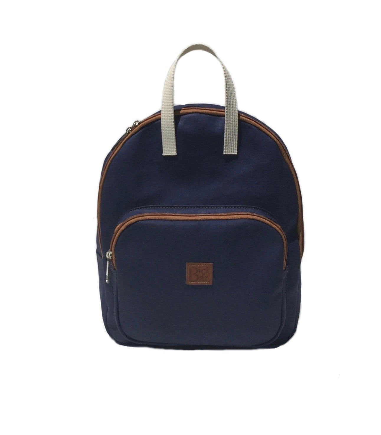 Navy Cotton canvas backpack