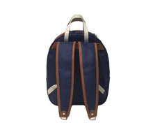Load image into Gallery viewer, Navy Cotton canvas backpack
