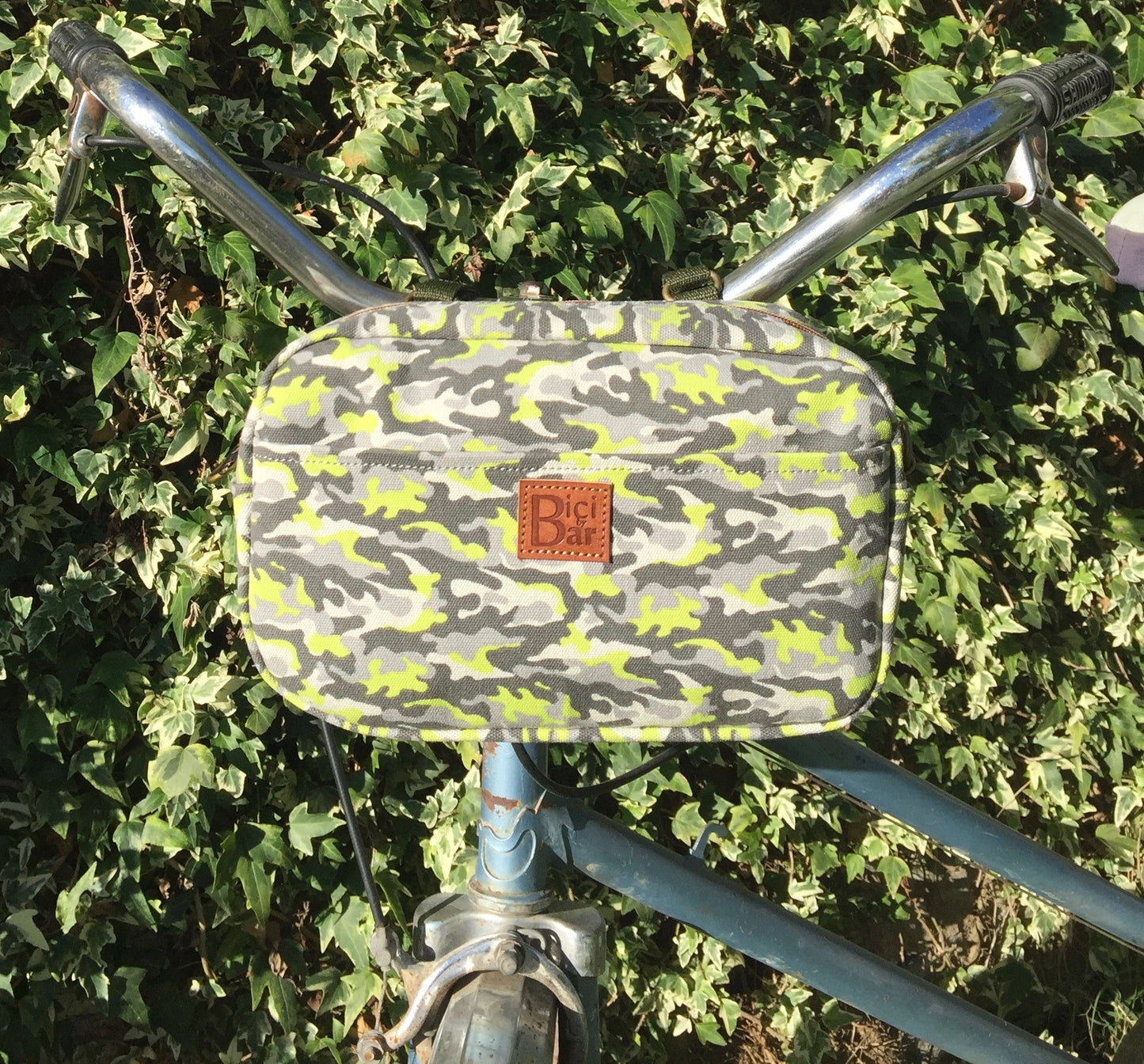 BIKE PACK -  Handlebar camouflage fluorescent canvas