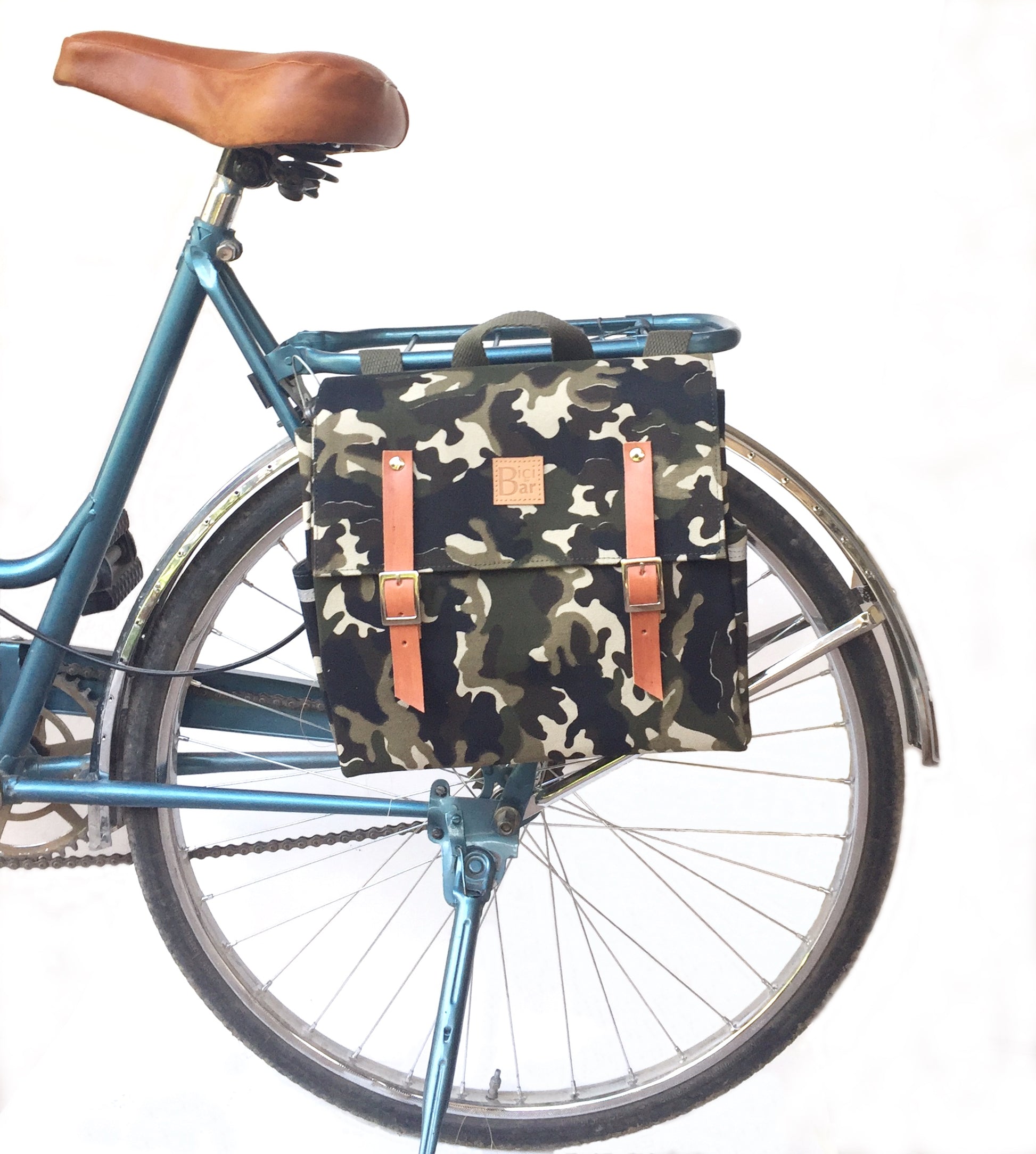 Alforjas para bicicleta Camuflaje verde – Bicibybar