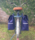 Double Blue Waterproof Bicycle Pannier Media back picture