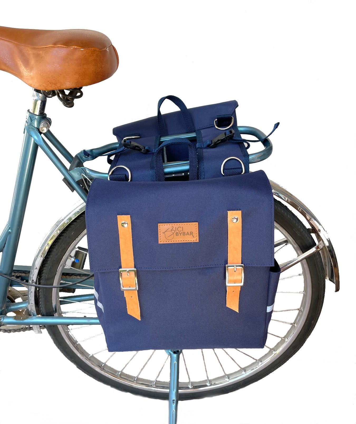 Double Blue Waterproof Bicycle Pannier