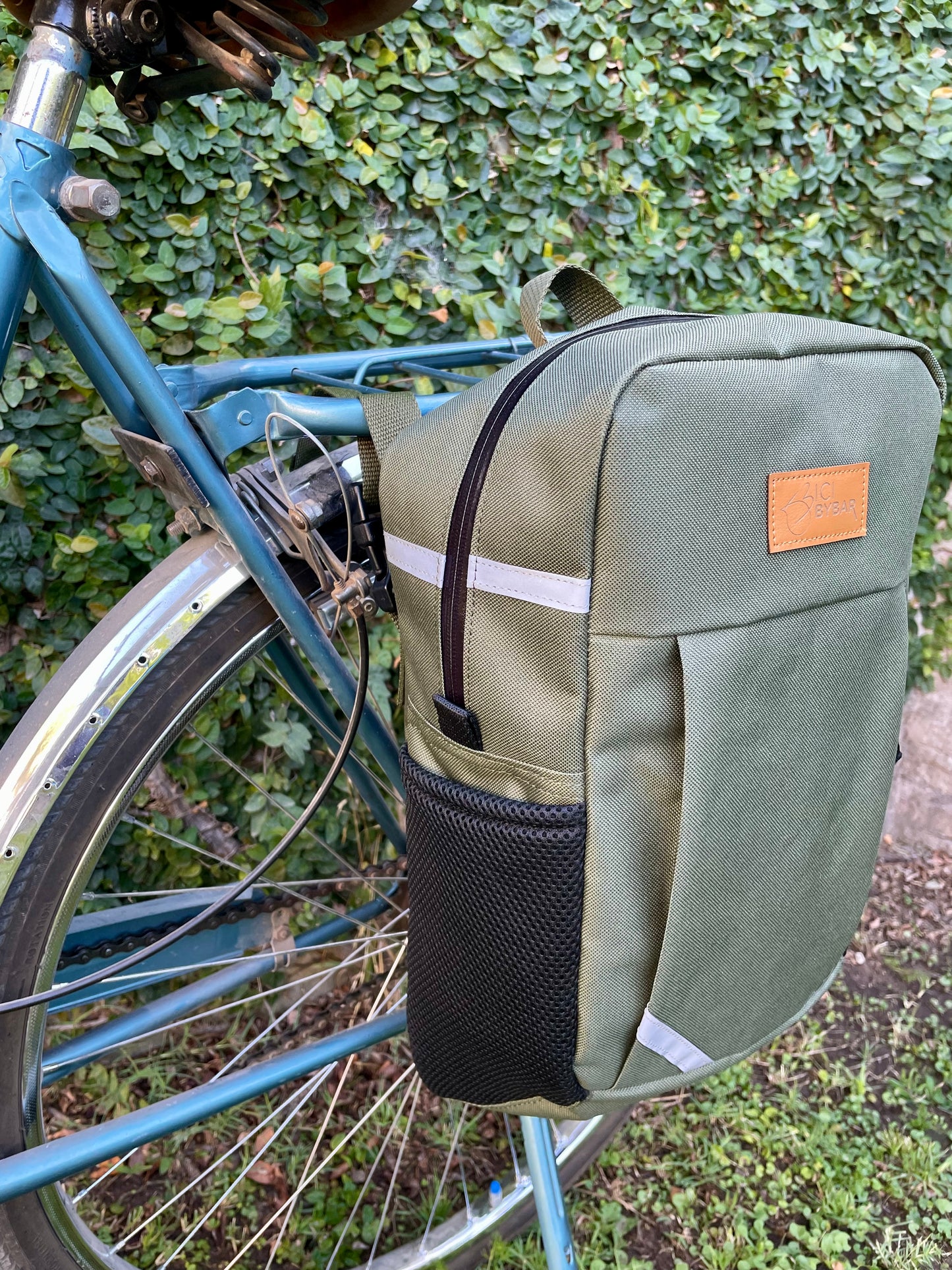 SPORT - Green Backpack Pannier Water Resistant