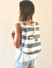 Load image into Gallery viewer, Sailor Bag Blue Stripes
