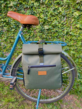 Load image into Gallery viewer, ROLL TOP - Waterproof backpack pannier green
