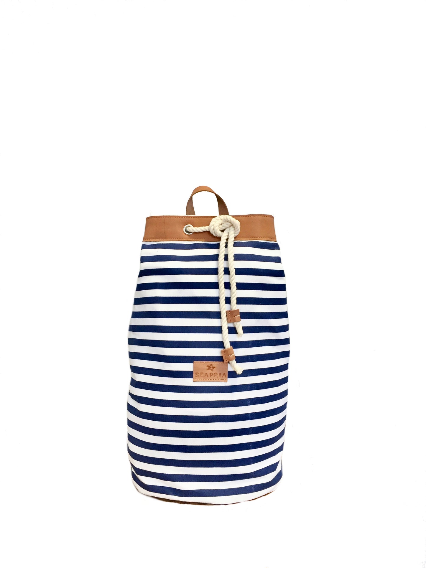 Bolso Marinero Rayas Azul Marino