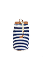 Load image into Gallery viewer, Sailor Bag Navy Stripes
