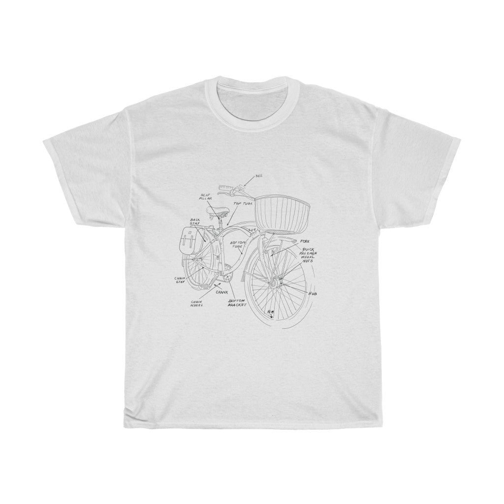 Unisex Bicycle's Anatomy tee