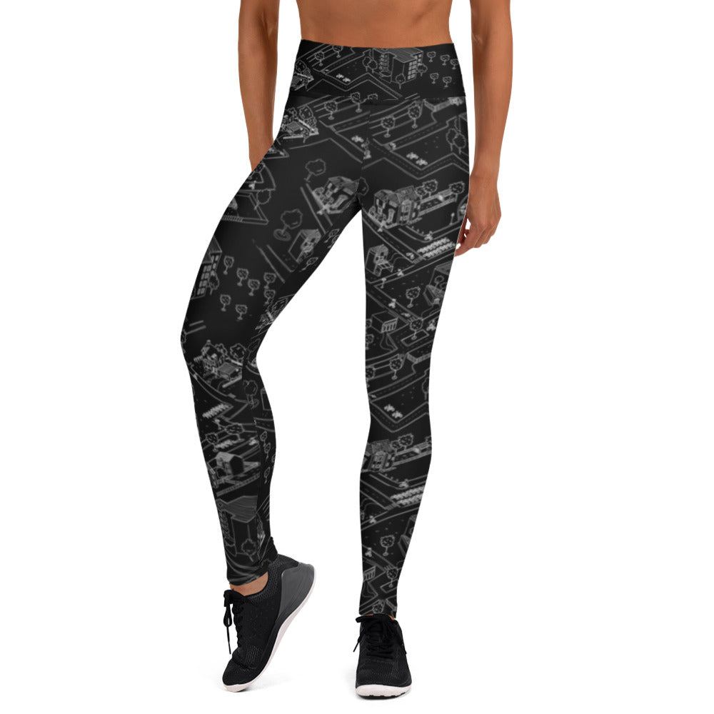 Bike Path Yoga Leggings - Black