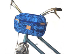 Load image into Gallery viewer, BIKE PACK - Handlebar blue tropical canvas
