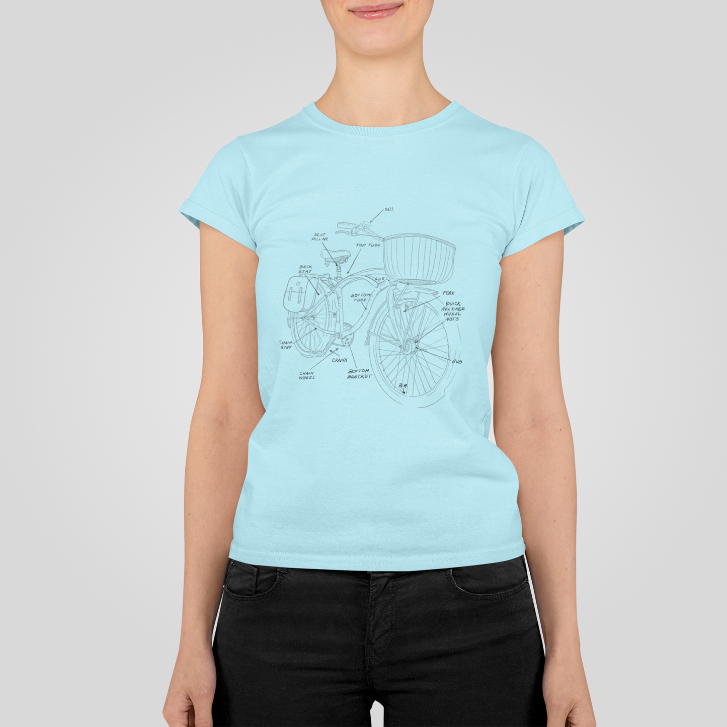 Unisex Bicycle's Anatomy tee