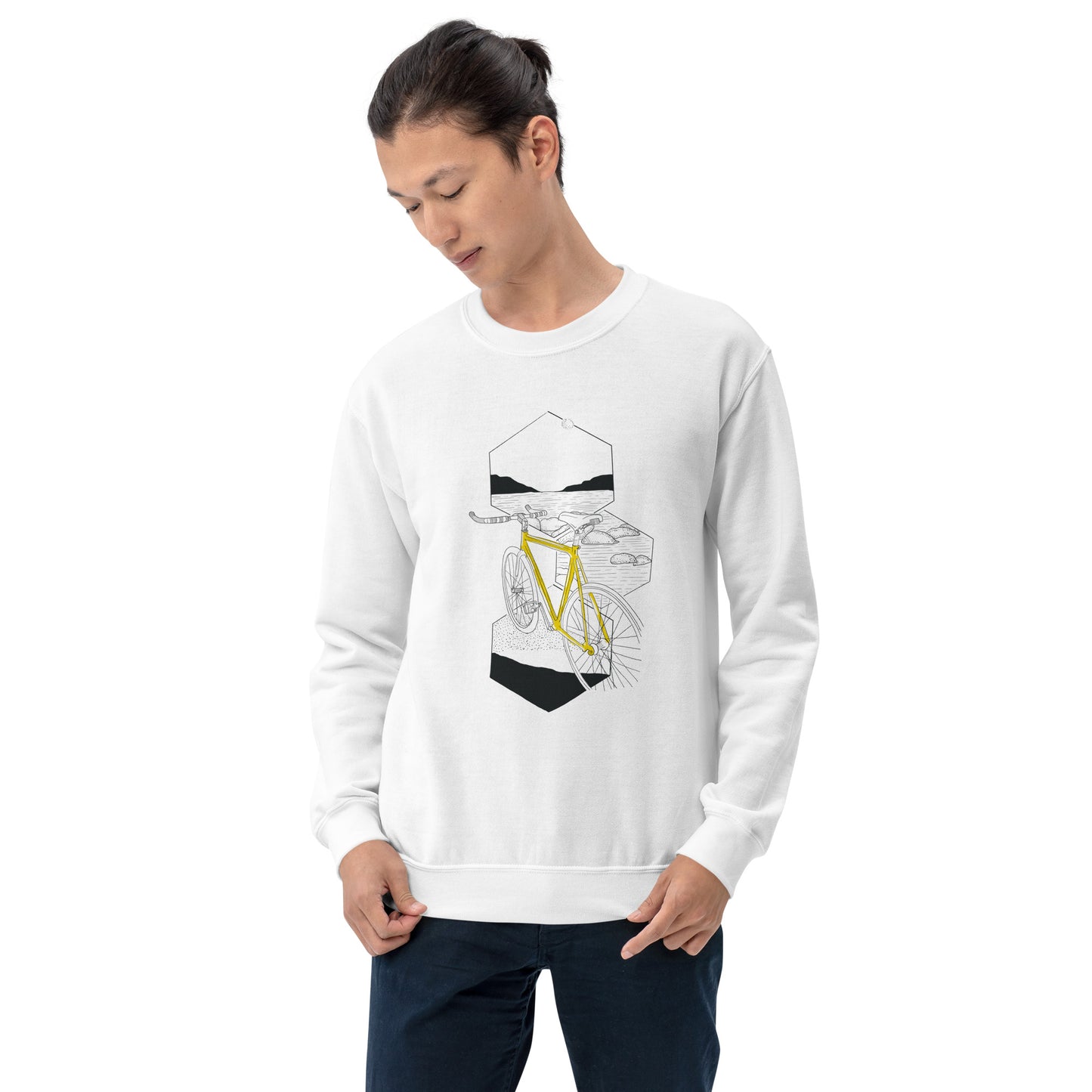 Seaside Bikeride Sweatshirt - White